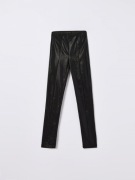 Mohito czarne połysujące legginsy high waist 32 xxs