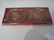 Popielniczki brydżowe do brydż miedziane