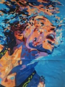 Obraz akrylowy ręcznie malowany ,,Oddech" około 40x50cm