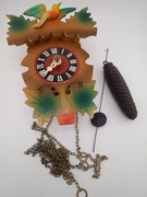 Miniaturowy ludowy zegar wiszący chodzik, kukułka