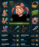 Konto Shakes & Fidget W60 WSZYSTKIE KLASY 200LVL++