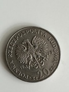 Moneta 1 szt lot 20 zł Nowotko 1976 rok PRL