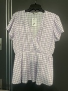 Ms mode bluzka modny wzór kratka nowa hit blog roz.40 