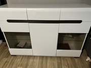 Zestaw trzech mebli - biały połysk