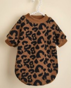 Bluza polarowa miś sweterek w panterkę dla psa 