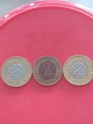 Moneta 2 zł destrukt 1995 ( dziwny kolor)piękne 