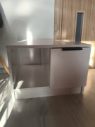 VidaXL Stolik kawowy, biały, 50x50x36 cm, materiał