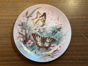 UNIKAT LENA LIU Śliczny talerz ozdobny porcelanowy MOTYLE #4