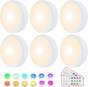 Oświetlenie podszafkowe HELPLEX LED RGBW 16 kolorów pilot 6szt