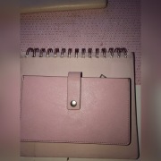 Portfel fossil nowy pudrowy róż i mocny róż skóra 