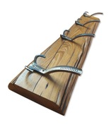 wieszak akacja ręcznie robiony masywny z oflisem 