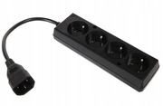 Kabel Adapter Przejściówka UPS wtyk C14 - 4 gniazda Jonex PS-PCU470