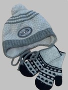 zimowa czapka i rękawiczki chłopięce ,,Winter'' 1-2 latka