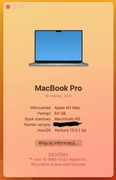 MacBook Pro 16 M1 Max 64 GB 1TB 2021 32 GPU
