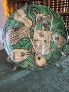 talerz ozdobny 20 cm. grafika, motyw Fornasetti 