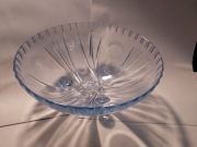 Patera kolorowe szkło PRL . Odcień niebieski