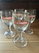 Kieliszki kolekcjonerskie Smirnoff na nozce szotowki kielonki vintage