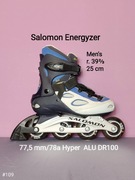 Rolki Salomon Energyzer męskie - 77,5 mm/78A - ALU DR100 - rozm. 39 2/3