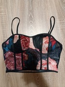 Kwiatowy top gorsetowy, nowy