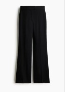 H&M Bootcut Wide Leg Curvy Fit regular waist Casual nowe czarne proste 46