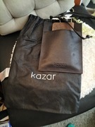 Saszetka nerka skórzana na długim pasku kazar