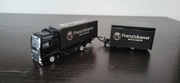 Cięzarówka miniatura MAN Franziskaner 1 87 z naczepa