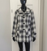 Płaszczyk w kratkę Ola rozmiar M krótki 
