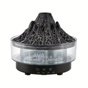 Dyfuzor Wulkan RGB Nawilżacz powietrza LED efekt kółek Czarny