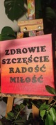 Obraz z afirmacją pozytywne myślenie Ręcznie 