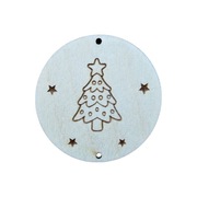 Kółko baza do chwosta 50 mm Boże Narodzenie, Święta sklejka wzory 