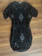 Unikatowa suknia wieczorowa (cekiny + koraliki)