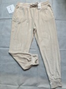 Spodnie kremowe miękkie dresowe R. 16-18 George 