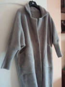 Made in Italy Alpaka Ciepły Gruby Płaszcz Kurtka Damska 42/14