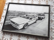Plakat wydruk A3 (29,7x42cm) - VW Scirocco i Polonez Milicja