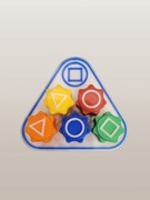 Kości do gry Gonggi, kostki do gry, kości Gonggi z podstawkiem, Squid Game