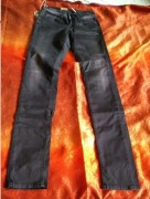 Teddy Smith pipper leg sati size 24 vintage miękkie czarne spodnie