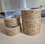 Taśma pakowa papierowa do pakowania KRAFT nadruk