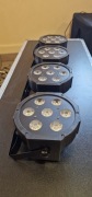 4x Led par rgbwa+uv, światła, oświetlenie dj, pary