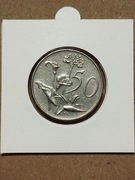 Moneta Afryka Południowa 50 centów 1971