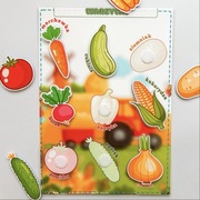 Układanka na rzepy karta pracy zabawka pomoc dydaktyczna Montessori