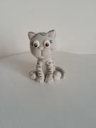 Kot figurka na tort cukrowy