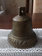 Stary mosiężny dzwonek do sań 