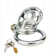 Stalowy pas cnoty Chastity cock cage klatka na penisa oring 45mm