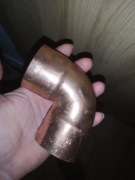 Kolanko miedziane fi 42mm