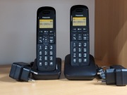 Panasonic - bezprzewodowy telefon dwusłuchawkowy - zestaw: KX-TGB612