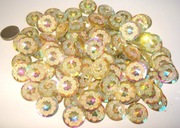 BŁYSZCZĄCE DIAMENCIKI CRYSTAL AB OCZKA 12mm komplet 198szt (K054)