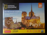 Puzzle 3D Notre-Dame Paryż National Geographic