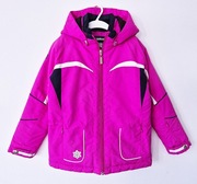Różowa zimowa narciarska kurtka z kapturem Brugi 122/128