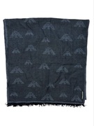 Piękny szalik Giorgio Armani Monogram wełniany