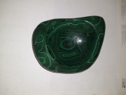 Polerowany malachit popielnica